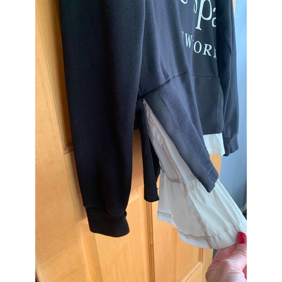 EUC, Kate Spade NY Sz M Women’s Long Sleeve Black/White Sweatshirt w/Ruffle - Picture 9 of 15